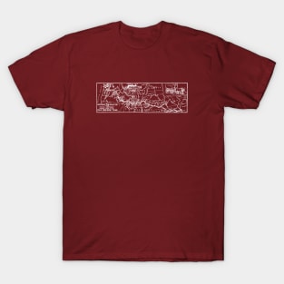 Oregon Trail Map T-Shirt